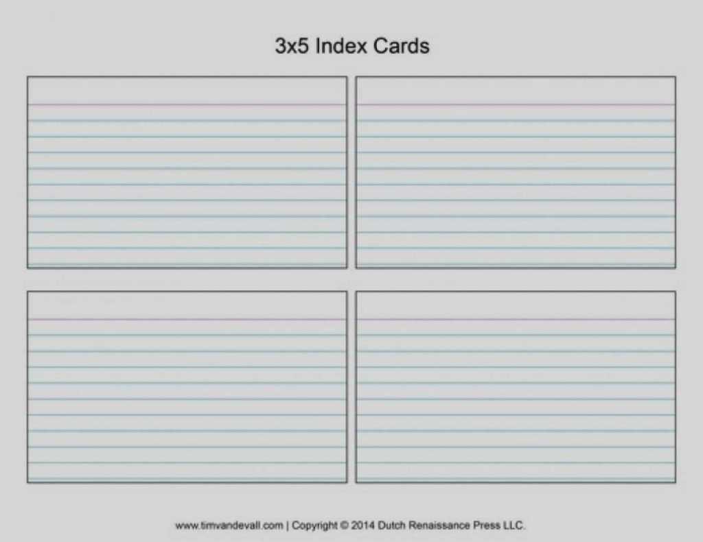 3 By 5 Index Card Template CUMED ORG