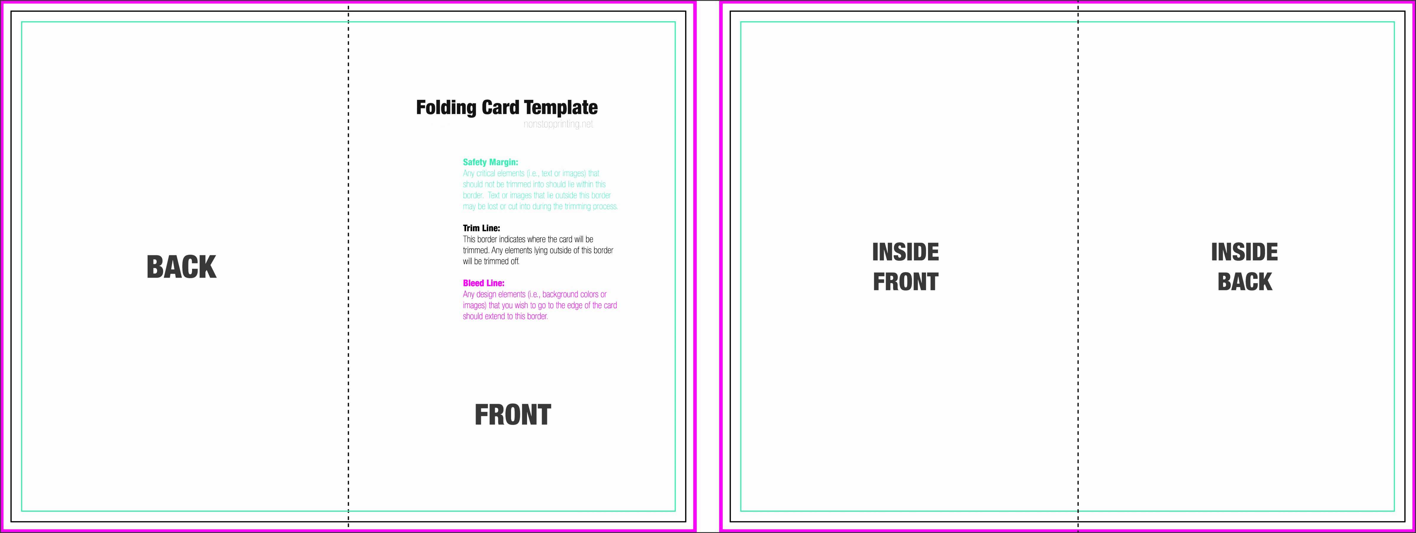 Foldable Card Template Word Flyer Template