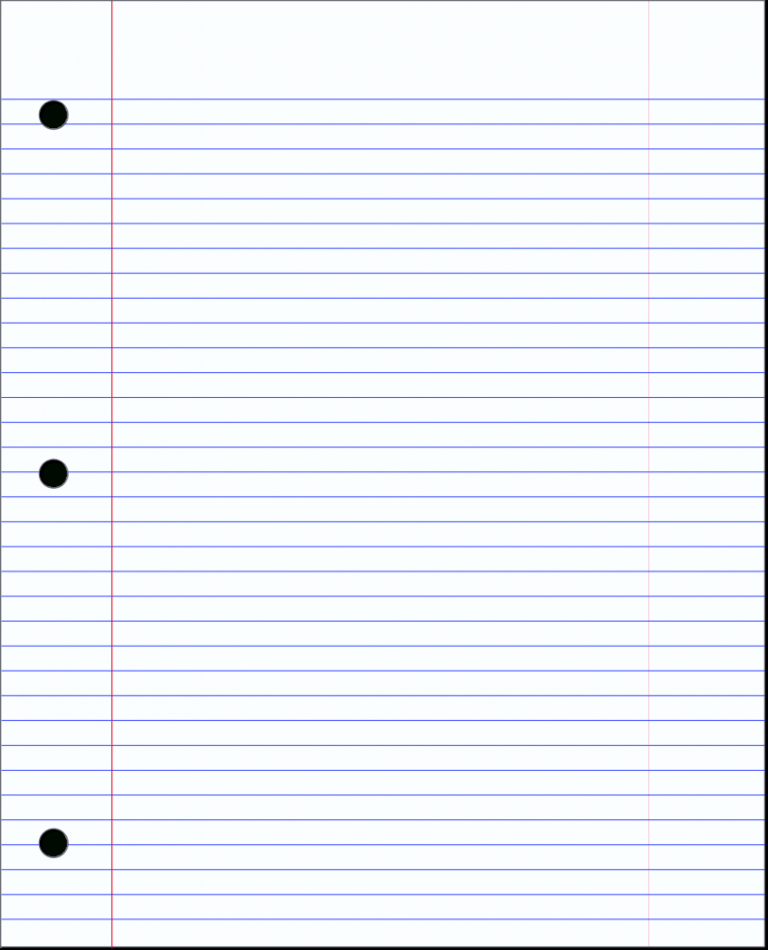 Ruled Paper Word Template