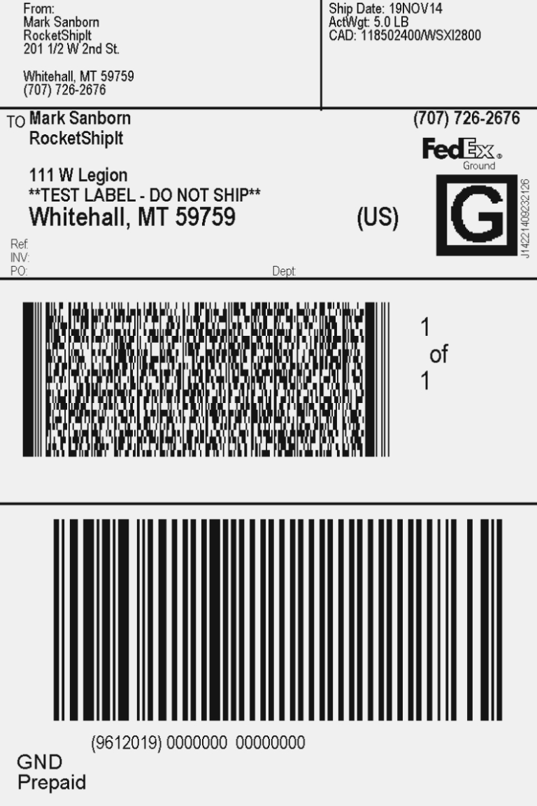 Fedex Label Template Word - CUMED.ORG