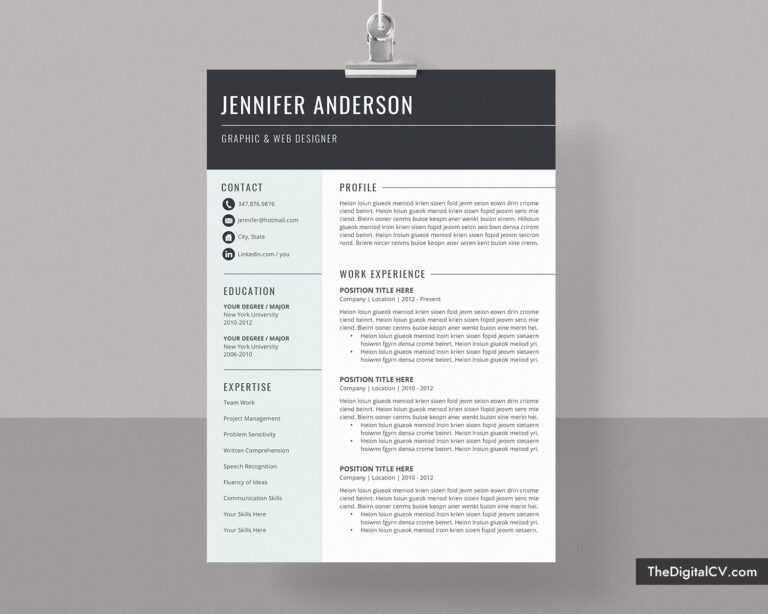 Basic And Simple Resume Template 2019 2020, Cv Template, Cover Letter ...