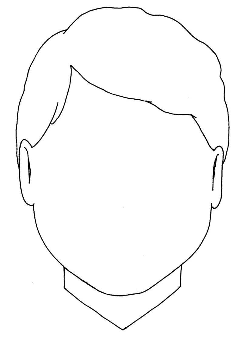 Blank Boy Face Colouring Coloring Pages – Quoteko In Blank Face ...