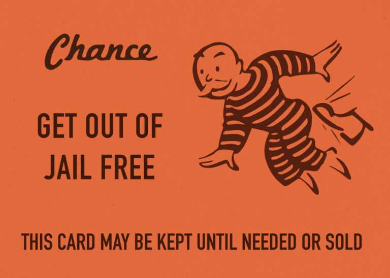 Get Out Of Jail Free Card Template CUMED ORG