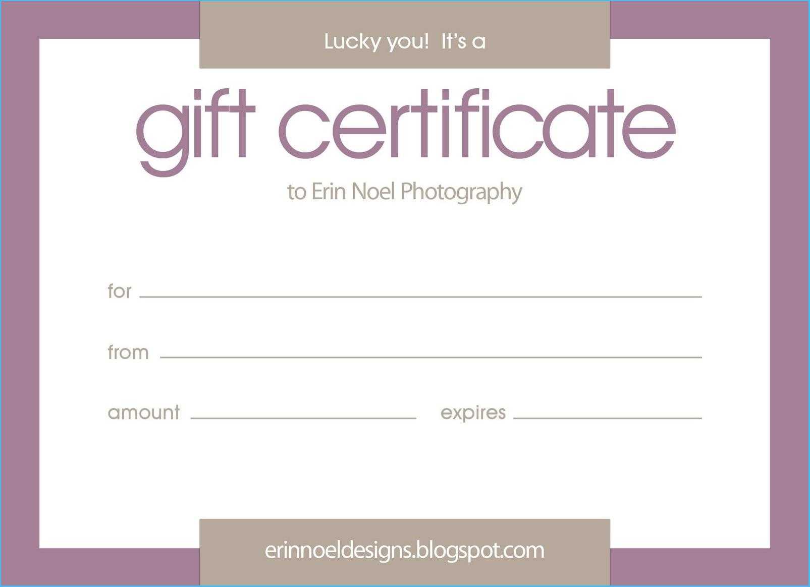 Gift certificate template google docs