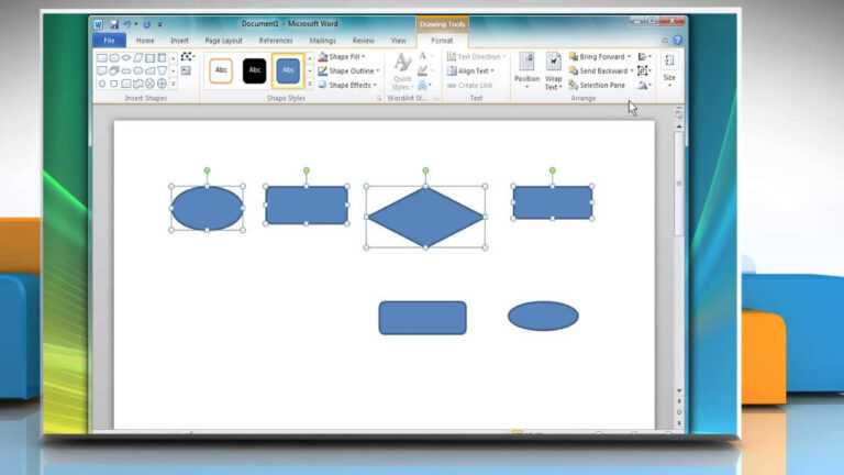 How To Create A Flow Chart In Microsoft® Word 2010 inside