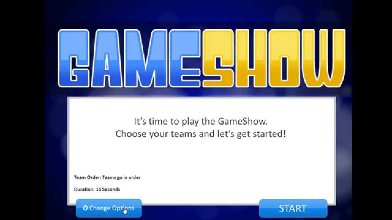 Quiz Show Template Powerpoint