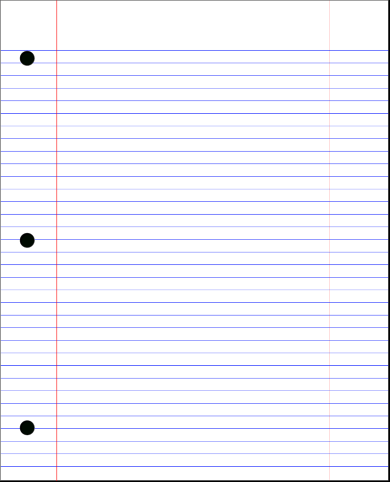 Lined Paper@mrsmiles, Multi Layered Lined Loose Leaf In Ruled Paper ...