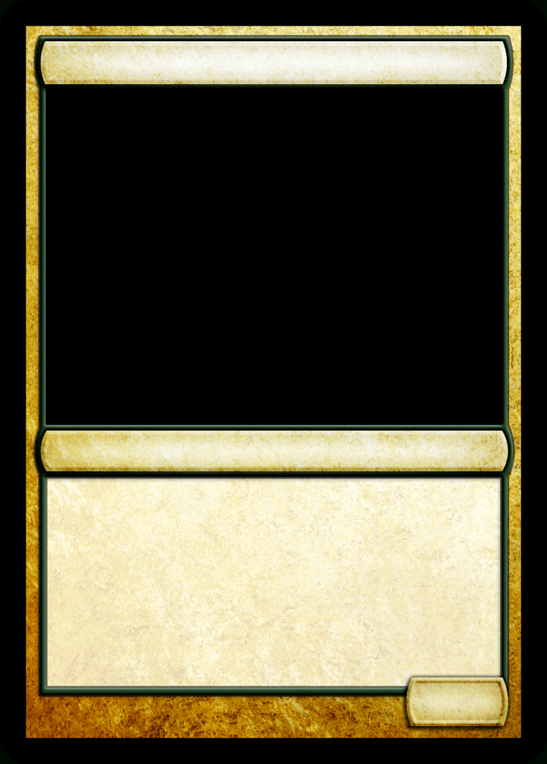 Blank Magic Card Template CUMED ORG