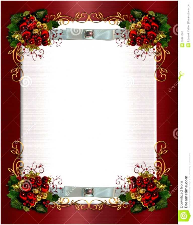 free download christmas invitation template word
