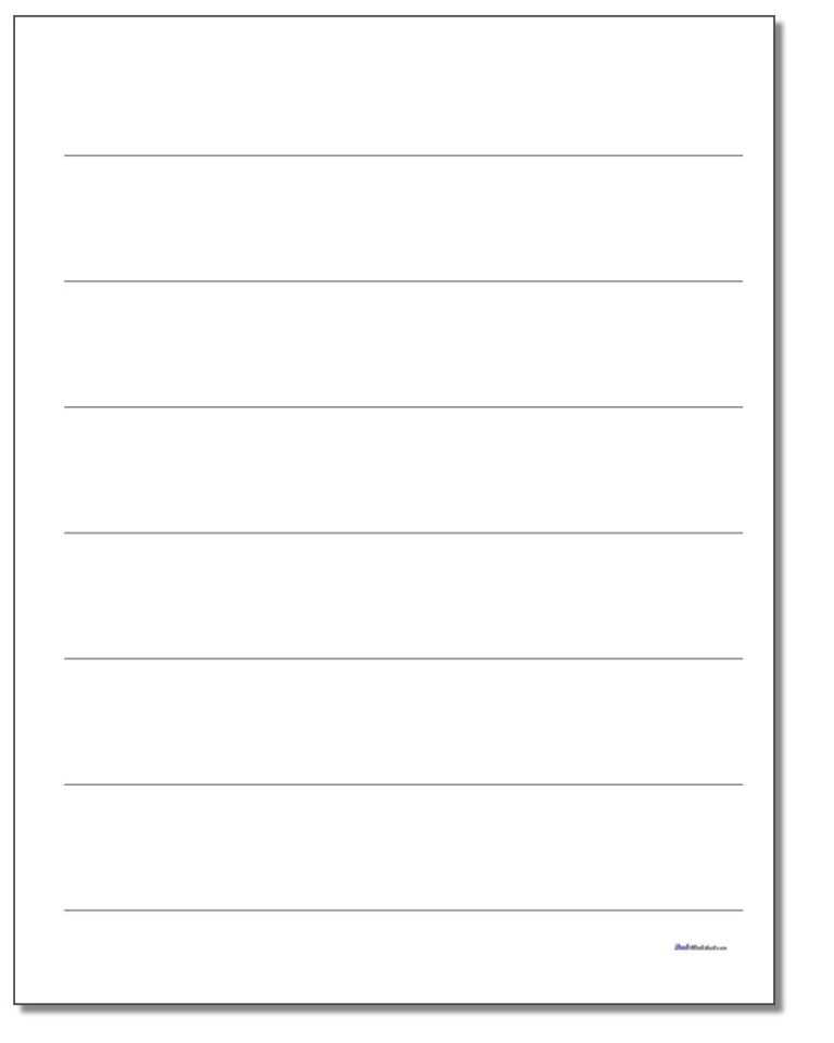 Printable Lined Paper regarding Notebook Paper Template For Word ...