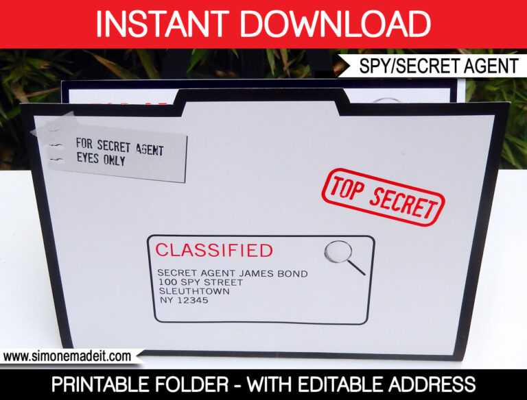 Spy Id Card Template