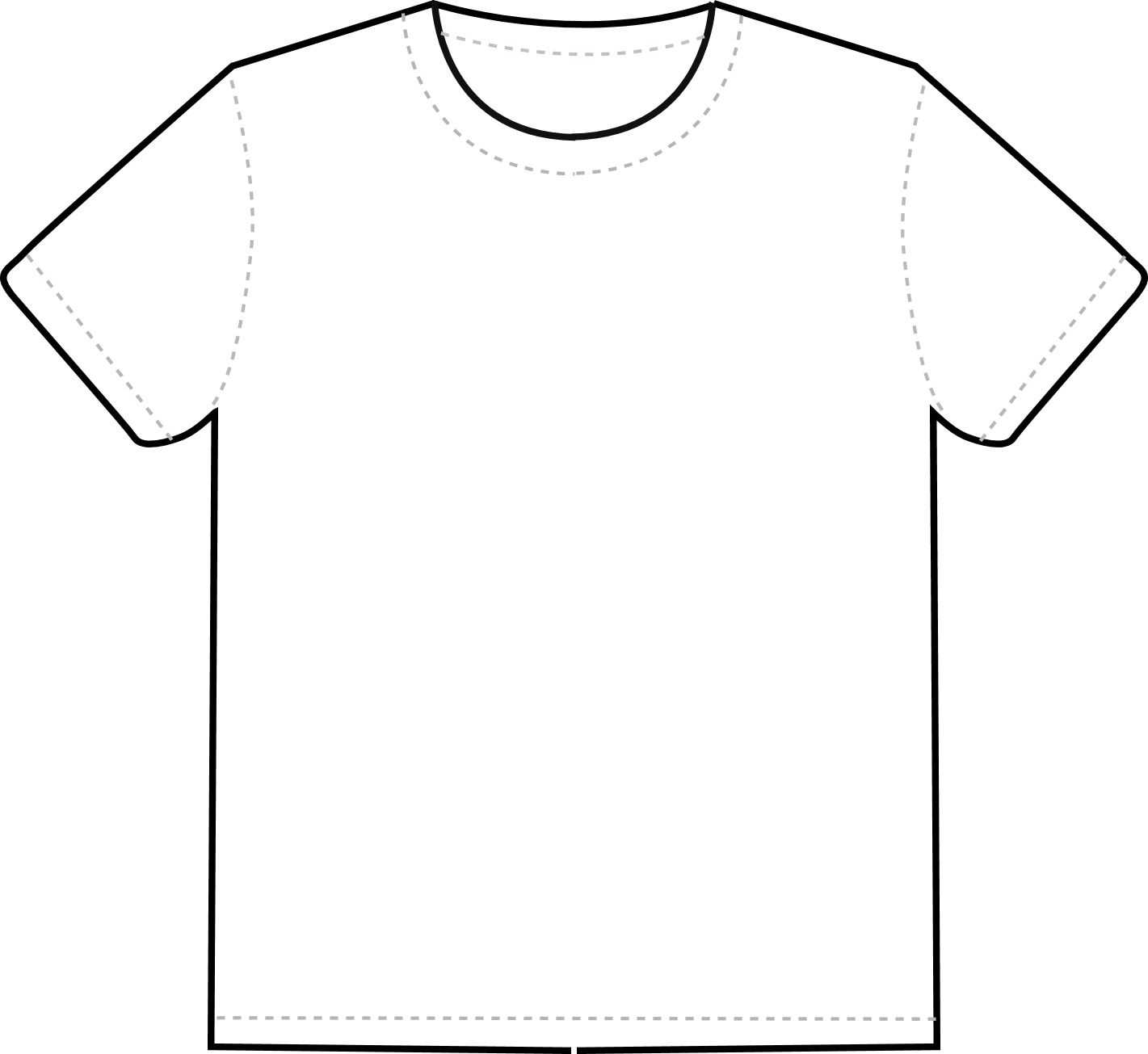 Blank T Shirt Outline Template - CUMED.ORG