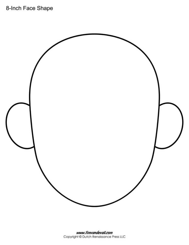 Blank Face Template Preschool - CUMED.ORG