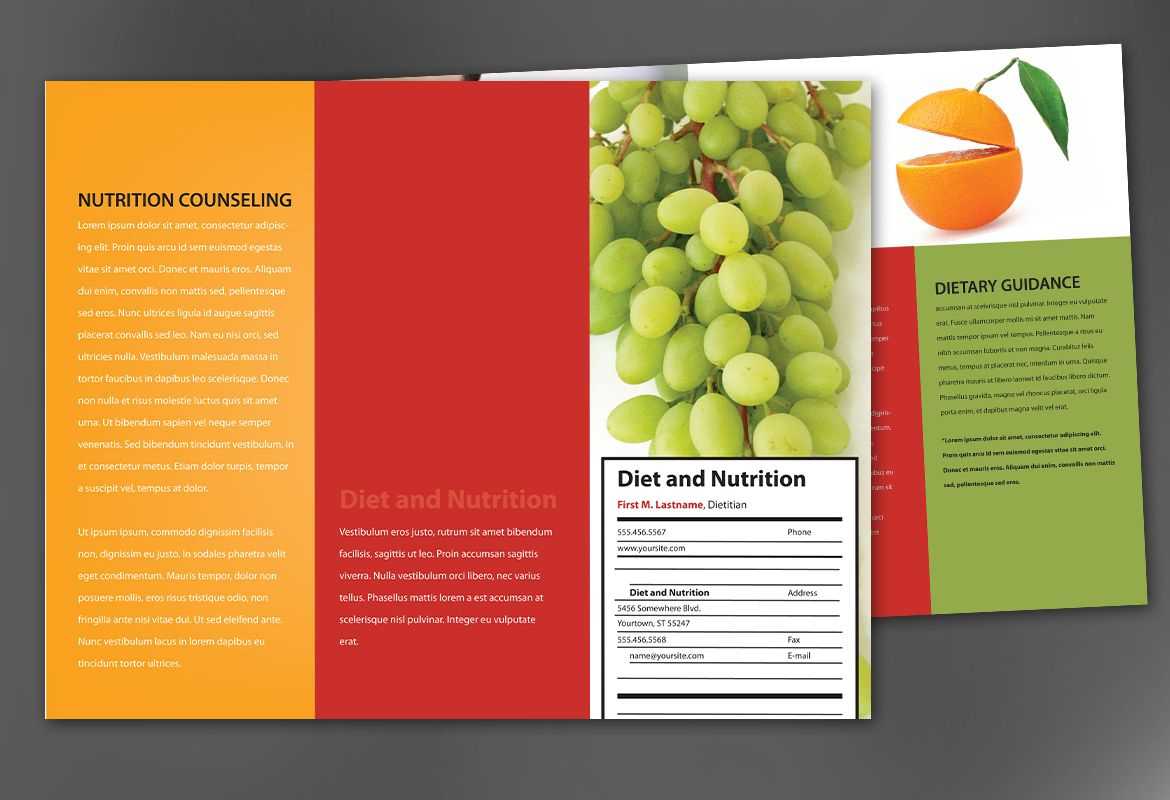 Nutrition Brochure Template CUMED ORG