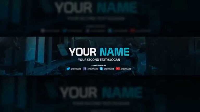 Youtube Banner Template – Free Download (Psd) With Regard To Youtube ...